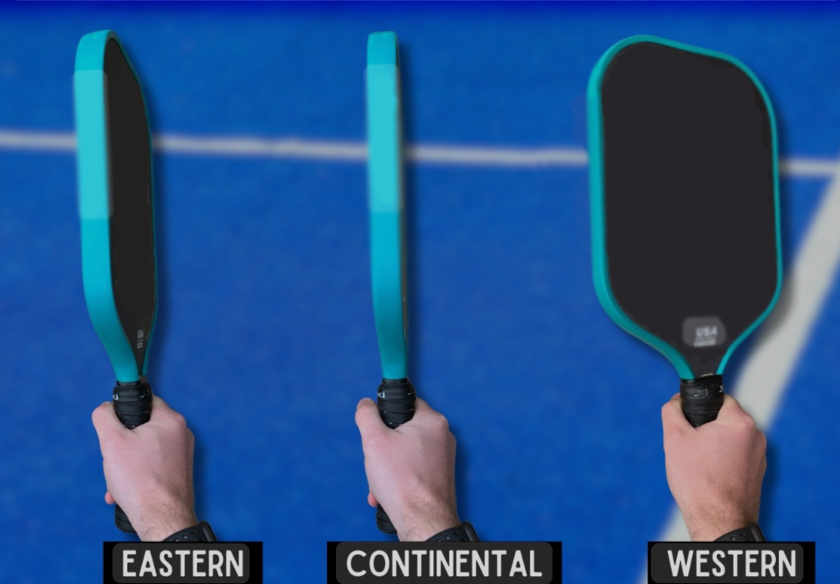 Pickleball Grip, Eastern, Western, Continental